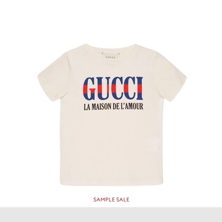 Children's T-shirt with Gucci print