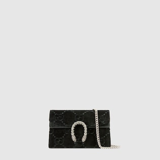 Dionysus GG velvet super mini bag
