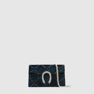 Dionysus GG velvet super mini bag