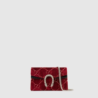 Dionysus GG velvet super mini bag