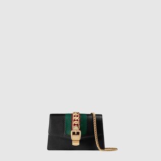 Sylvie leather mini chain bag