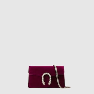 Dionysus velvet super mini bag