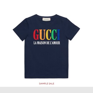 Children's T-shirt with Gucci print