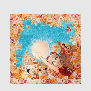 Silk scarf with Viva! Volleyball print