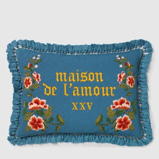 Cushions Gucci Needlepoint Cushion With Flowers