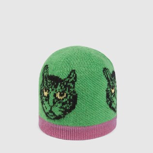 Baby Mystic Cats jacquard wool hat