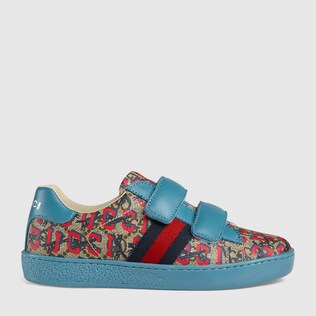 Children's Ace GG Gucci wolves sneaker