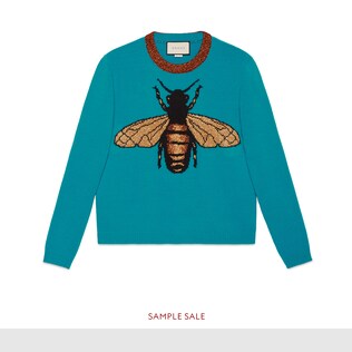Bee wool knit sweater