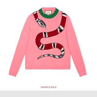 Kingsnake wool knit sweater