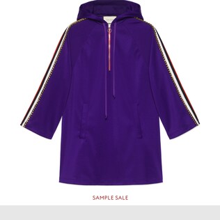 Hooded jersey dress