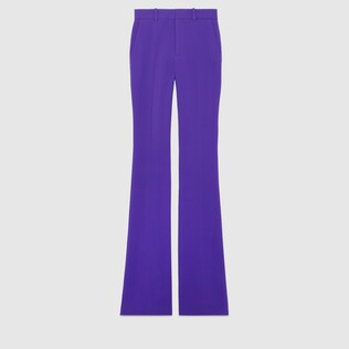 Stretch viscose skinny flare pant
