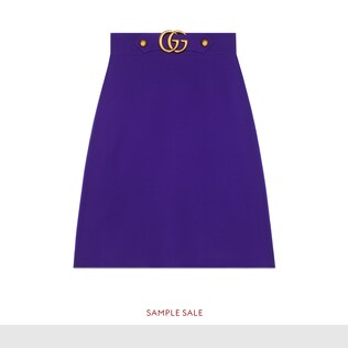 Wool-silk skirt