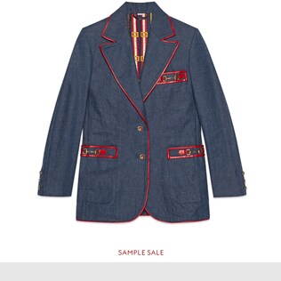Washed denim jacket