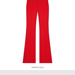 Stretch viscose flare pant