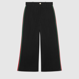 Viscose culotte pant with Web