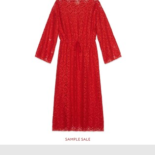 Flower lace kaftan