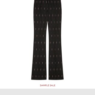 Gucci stripe fil coupé wool pant