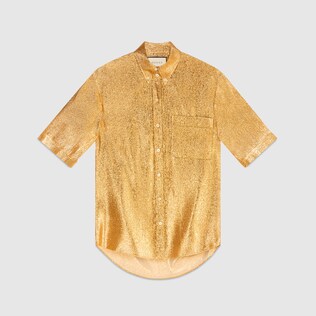 Lurex crêpe shirt