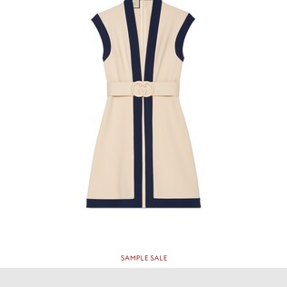 Viscose jersey dress with GG belt
