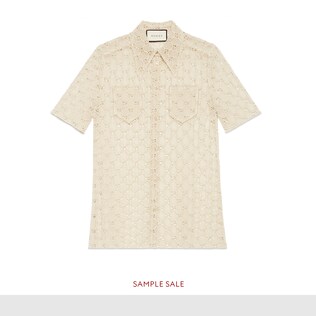 GG macramé shirt