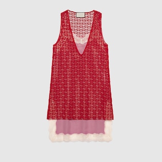 GG macramé top