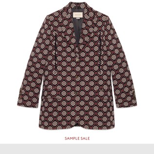 GG diamond wool jacket