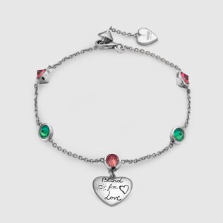 Silver Bracelets Gucci Blind For Love Bracelet In Silver
