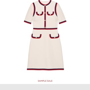 Wool silk dress with Web