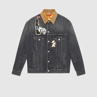 Gucci logo denim jacket