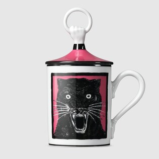 Panther hand and ring mug