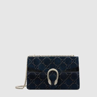 Dionysus GG velvet small shoulder bag