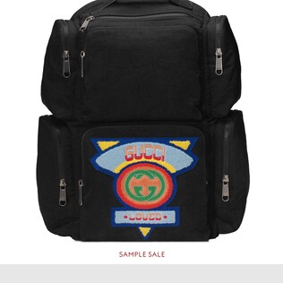 Men S Bags Backpacks Suitcases Totes Duffle Gucci Large Backpack With Gucci 80s Patch