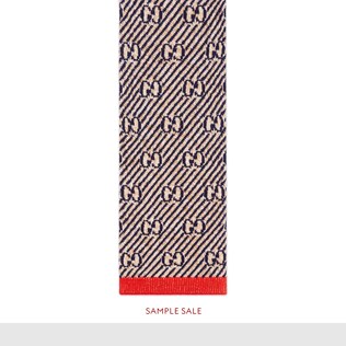 GG stripe jacquard scarf