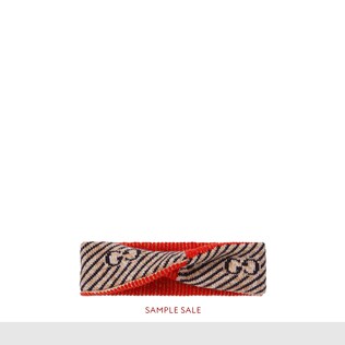 GG stripe wool headband