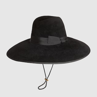 Felt wide brim hat