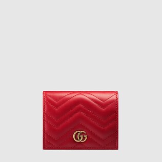 gucci marmont card case red