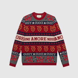 Symbols Wool Jacquard Sweater Wool Symbols ZnZTwv07