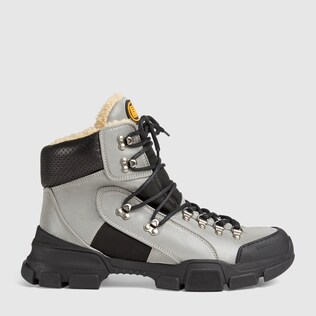 Flashtrek high-top sneaker with wool
