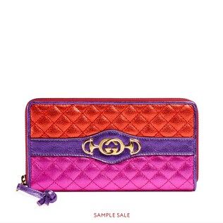 Wallets Small Accessories For Women Gucci Laminated Leather Zip Around Wallet