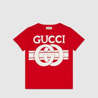 Children's T-shirt with Gucci print