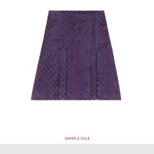 GG lurex pleated mini skirt