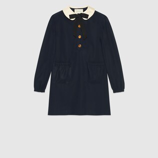 Dresses Gucci Women Cotton Dress With Detachable Bow
