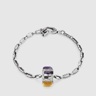 Silver Bracelets Gucci Bracelet With Square G In Silver