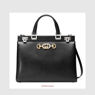 Gucci Zumi smooth leather medium top handle bag