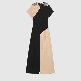 Long Black Leather Dress