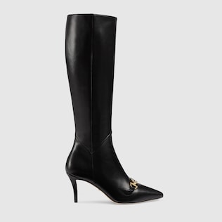 Gucci Zumi leather knee boot