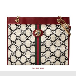Rajah GG tweed large tote