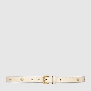 Belt with bees and stars print