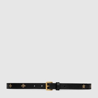 Belt with bees and stars print