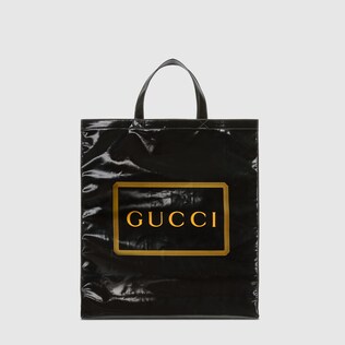 Medium Gucci print tote